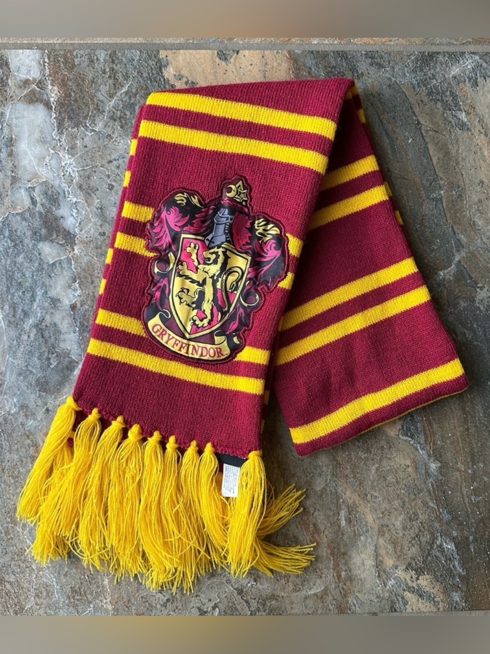 Harry Potter Gryffindor Knit Scarf Stripes Red and Yellow